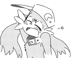 Size: 798x598 | Tagged: safe, artist:ettie, klonoa, cat, hybrid, mammal, rabbit, anthro, boy, cub, male, solo boy, solo cub, solo male, young, klonoa series, digital, lines, monochrome, sketch, black fur, blushing, bust portrait, clothing, collar, embarrassed, eyes closed, fur, long ears, looking pleasured, smiling, solo, topless, white fur