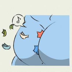 Size: 1280x1280 | Tagged: safe, artist:reizinho, oc:yure, cat, felid, mammal, anthro, chubby, cub, male, males only, young, balloon, butt, fart, fur, tail