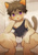 Size: 3541x5016 | Tagged: suggestive, artist:kuromu, cat, felid, feline, anthro, boy, cub, male, solo boy, solo cub, solo male, young, colored, digital, blushing, briefs, brown hair, bulge, clothing, hair, kemono, kemoshota, looking at you, nipples, solo, underwear