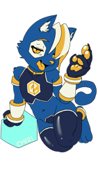 Size: 1441x2557 | Tagged: safe, artist:chizi, oc:hexerade, cat, felid, feline, mammal, anthro, boy, male, slender, solo boy, solo male, twink, young, e621, mascot, ahegao, bedroom eyes, clothing, collar, ear fluff, fang, feet, fur, gloves, hair, looking at you, navel, paws, sharp teeth, solo, tail, teeth, tongue, tongue out, transparent background, white hair, yellow collar, yellow eyes, yellow hair