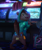 Size: 3200x3840 | Tagged: safe, artist:neko-me, artist:vest, collaboration, oc:jordan chipmunk, chipmunk, mammal, rodent, anthro, boy, chibi, male, solo boy, solo male, solo teen, teen, young, series:jordan's arcade fun, alternate version, digital, arcade, arcade machine, backpack, bottomless, brown fur, butt, clothing, fur, game console, glowing, green eyes, hoodie, indoors, looking at you, looking back, looking back at you, looking over shoulder, presenting, public, public nudity, screen glow, solo