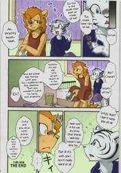 Size: 874x1240 | Tagged: suggestive, artist:mikazuki karasu, cub, male, males only, young, comic:the greater contains the less, cum on fingers, kemono, kemoshota, tissue box
