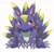 Size: 2100x2000 | Tagged: safe, artist:pirruwan, digimon (species), elecmon, ambiguous gender, cub, cubs only, fat, semi-anthro, solo cub, young, digimon, sketchy, alternate color, arms in front, blushing, front view, full-length portrait, long ears, looking sideways, noticing, open legs, shy, sitting, solo, tail feathers, wavy mouth, wavy smile