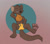 Size: 1097x967 | Tagged: suggestive, artist:treezel, oc:treezel, mammal, marten, mustelid, cub, slender, young, colored, digital, flat colored, arm behind head, briefs, chest fluff, clothing, erection under clothing, front view, half-closed eyes, leaning back, one arm up, presenting foot, sitting, smug, toe ring, topless, underwear