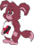 Size: 828x1088 | Tagged: safe, artist:stinkek, oc only, oc:tavika (stinkek), fictional species, mammal, anthro, chibi, chubby, female, plantigrade, semi-anthro, solo female, care bears, colored, digital, flat colored, 2 toes, belly markings, featureless chest, featureless crotch, feet, front view, full-length portrait, hair, short hair, smiling, solo, standing, style parody, tail, transparent background
