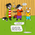 Size: 2000x2000 | Tagged: safe, artist:mandog202, ed (eene), edd, eddy, canid, corgi, dog, mammal, anthro, boy, boys only, cub, cubs only, males only, young, young only, ed edd n eddy, colored, digital, flat colored, 4 fingers, 4 toes, alternate species, barefoot, beanie, black body, bottomless, clenched teeth, clothing, collar, dialogue, floppy ears, front view, full-length portrait, furrified, hat, headwear, humor, jacket, looking at another, open clothing, open jacket, open mouth, open smile, orange body, outdoors, pawpads, paws, shirt, smiling, speech bubble, standing, t-shirt, tail, text, topwear, trio