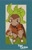 Size: 1271x1999 | Tagged: safe, artist:notdaylen, oc:chester the chespin, chespin, generation 6 pokemon, pokemon (species), anthro, cub, cubs only, male, males only, solo cub, solo male, young, pokemon mystery dungeon, pokémon, colored, flat colored, sketchy, anthrofied, fingerless gloves, hand on sword, high-angle view, leaning on one arm, looking at you, looking up, looking up at you, poncho, sandals, solo, standing, sword in ground