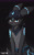 Size: 1920x3072 | Tagged: safe, artist:snowstormbat, oc:orby, eeveelution, generation 2 pokemon, pokemon (species), umbreon, anthro, cub, cubs only, male, males only, slender, solo cub, solo male, twink, young, pokémon, anthrofied, arms in front, ball cap, blue eyes, blushing, briefs, bulge, clothing, half-length portrait, hat, looking at you, markings, navel, neckerchief, open mouth, solo, topless, underwear